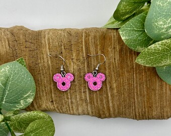 Donut Mouse Dangle Earrings | Donut Mouse Drop Earrings | Fun Jewelry | Nickel Free Brass
