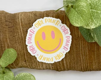 Girl Power Sticker | Woman Empowerment Stickers | Waterproof Sticker for Water Bottle