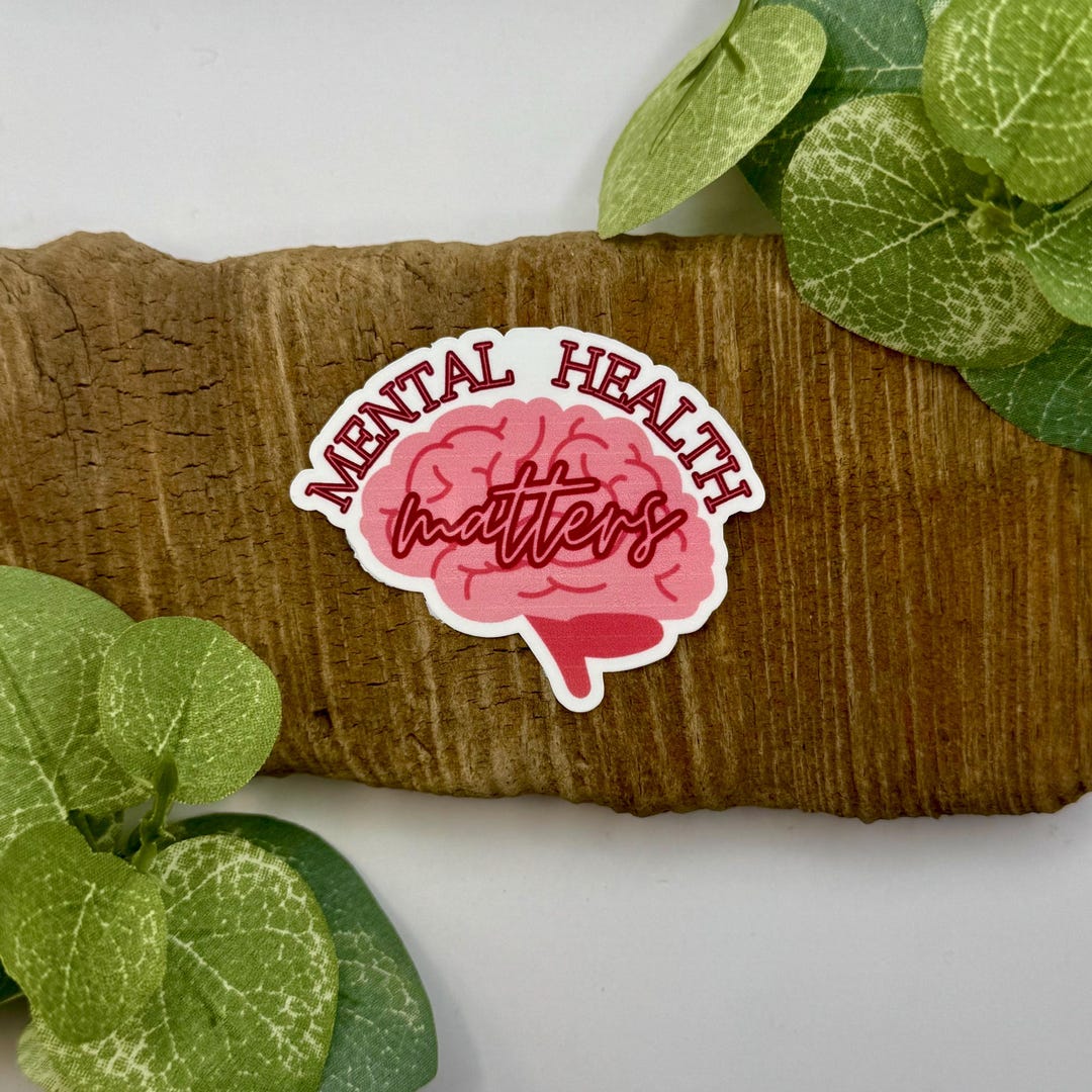 Mental Health Matters Sticker | Waterproof Stickers for Water Bottle ...