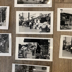 Cartão postal misterioso vintage Olvera Street, LA