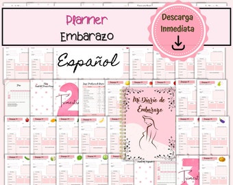 Pregnancy Planner in Spanish, Pregnancy Printable, Digital Pregnancy Diary, Pregnancy Planner in Spanish, Gift for pregnant women,