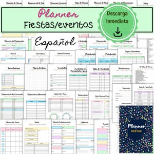 Party Planner en Español, Planificador para Fiestas Imprimible, Plannner de Fiestas, Planificador de Eventos en Español