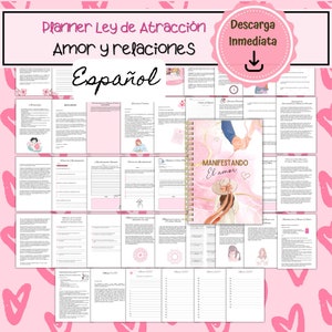 Law of Attraction Planner to Attract Love, Relationship Manifestation Planner, Visualization to Attract Love