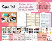Kit imprimible para Vision Board, Tablero de Visión de la Ley de Atracción, Descarga imprimible, Afirmaciones Positivas PDF