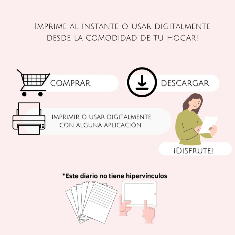Spanish Pregnancy Planner Imprimible de Embarazo Diario de Etsy España