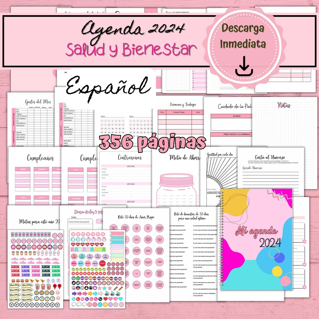 Printable 2024 Productivity and Wellbeing Agenda, Head Plan 2024 Agenda ...