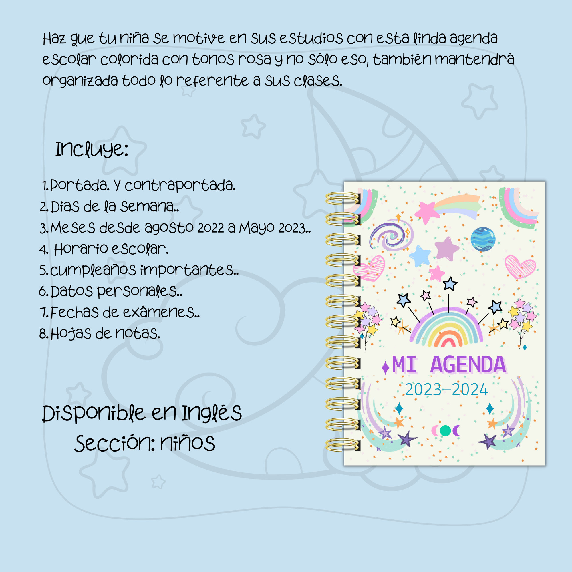 Gamer Agenda Escolar 2023 2024 A5: Regalo Para Estudiante Primario Secundaria Y Preparatoria Y Colegio | Planificador Organizador Semanal Y Mensual