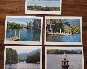 blank photo notecard set- Lake George and Lake Life Set#1