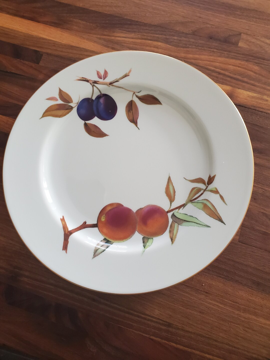 Royal Worcester Evesham Gold 10 1/2 Inch Dinner Plates Etsy