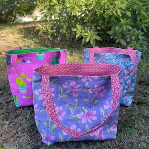 Floral Mini Tote Bags
