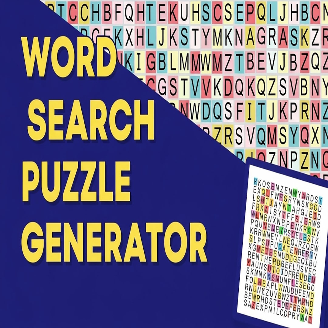 Word Search Puzzle Generator – Create 500 PDF & PNG Puzzles | KDP ...