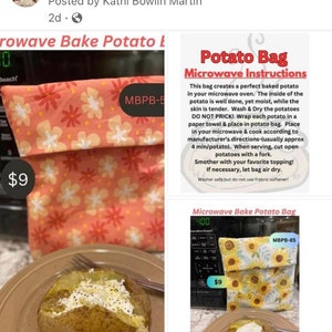 Microwave Baked Potato Bag Mother&#39;s Day Gift Idea