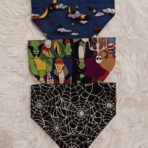 Halloween Dog Bandanas Over The Collar set of 3