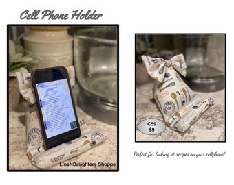Pillow Cell Phone Holder, Recipe Tablet Stand, Christmas Gift