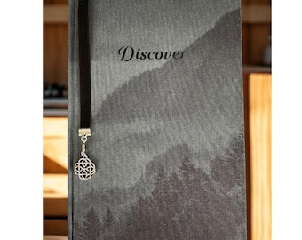 Hand bound  Linen Cover Journal, Sprayed edges,