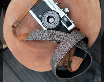 Camera Straps - Herringbone pattern - Photographer Gift - For Man - For Woman - Crossbody Strap - Camera Accessories