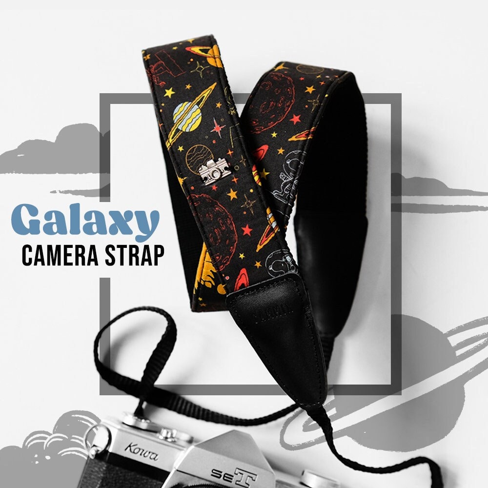 Camera Straps Cosmic Galaxy - Astrology Aesthetic - Photographer Gifts - DSLR, Film or Mirrorless Suitable - Photography Accessory
