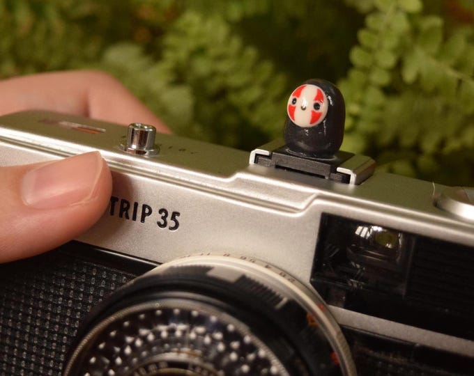 Handmade Anime Camera Hot Shoe Cover – Polymer Clay Monster