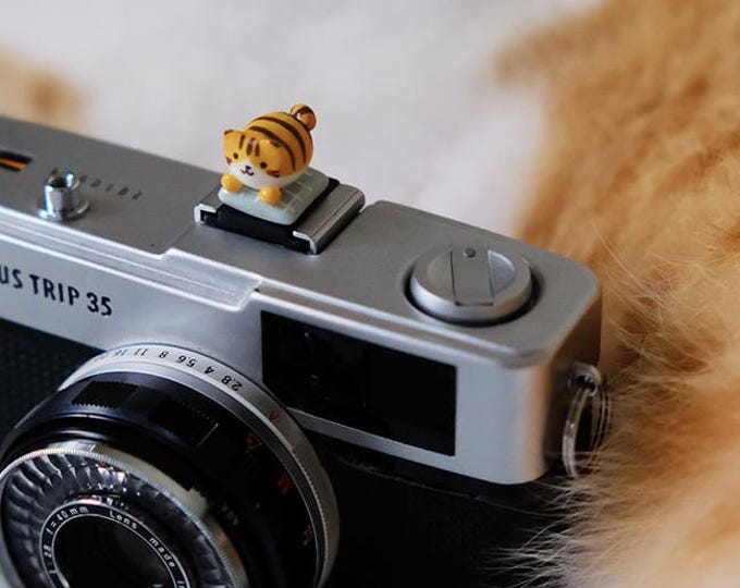 Handmade Clay Kitty Cat Camera Hot Shoe Cover - Cute Camera Accessory