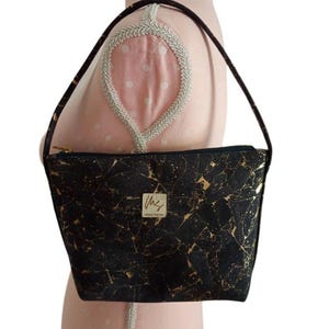 Mini-Tasche aus Korkstoff | Vegane Ledertasche | Abendtasche | Hochzeits-Minitasche | Geschenk für sie | Muttergeschenk | kleine Umhängetasche | Korken mit Gold
