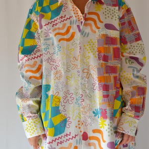 Bio-Baumwollshirt - Einheitsgröße | Nachhaltiges Bio-Baumwollshirt | Oversize-Shirt handgefertigt in Portugal