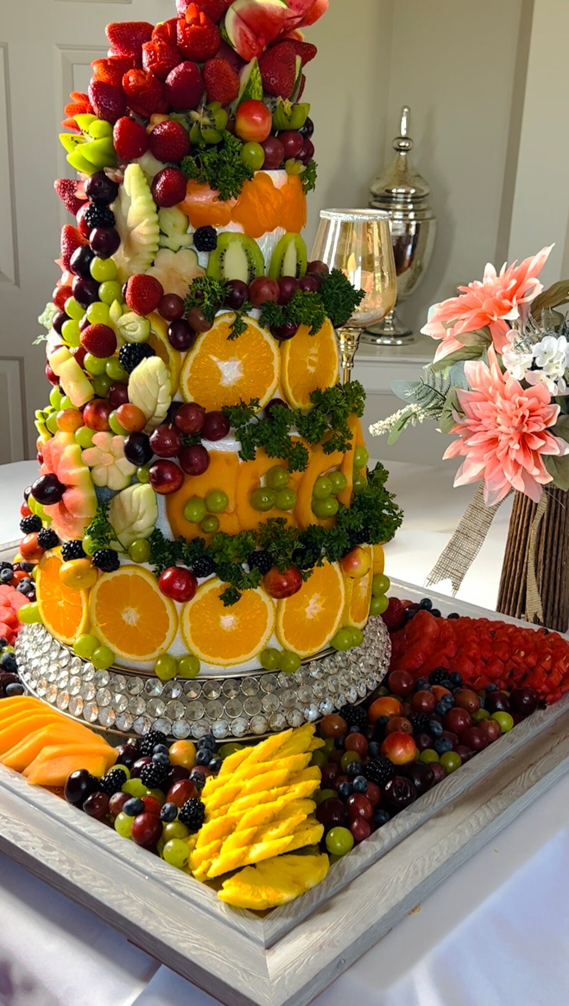 Wedding Fruit Cake Spread Centerpiece Etsy