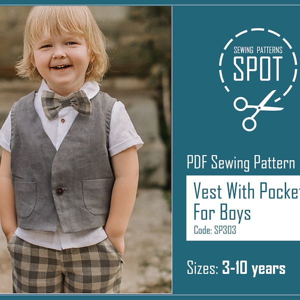 Boys Vest Pattern - Etsy