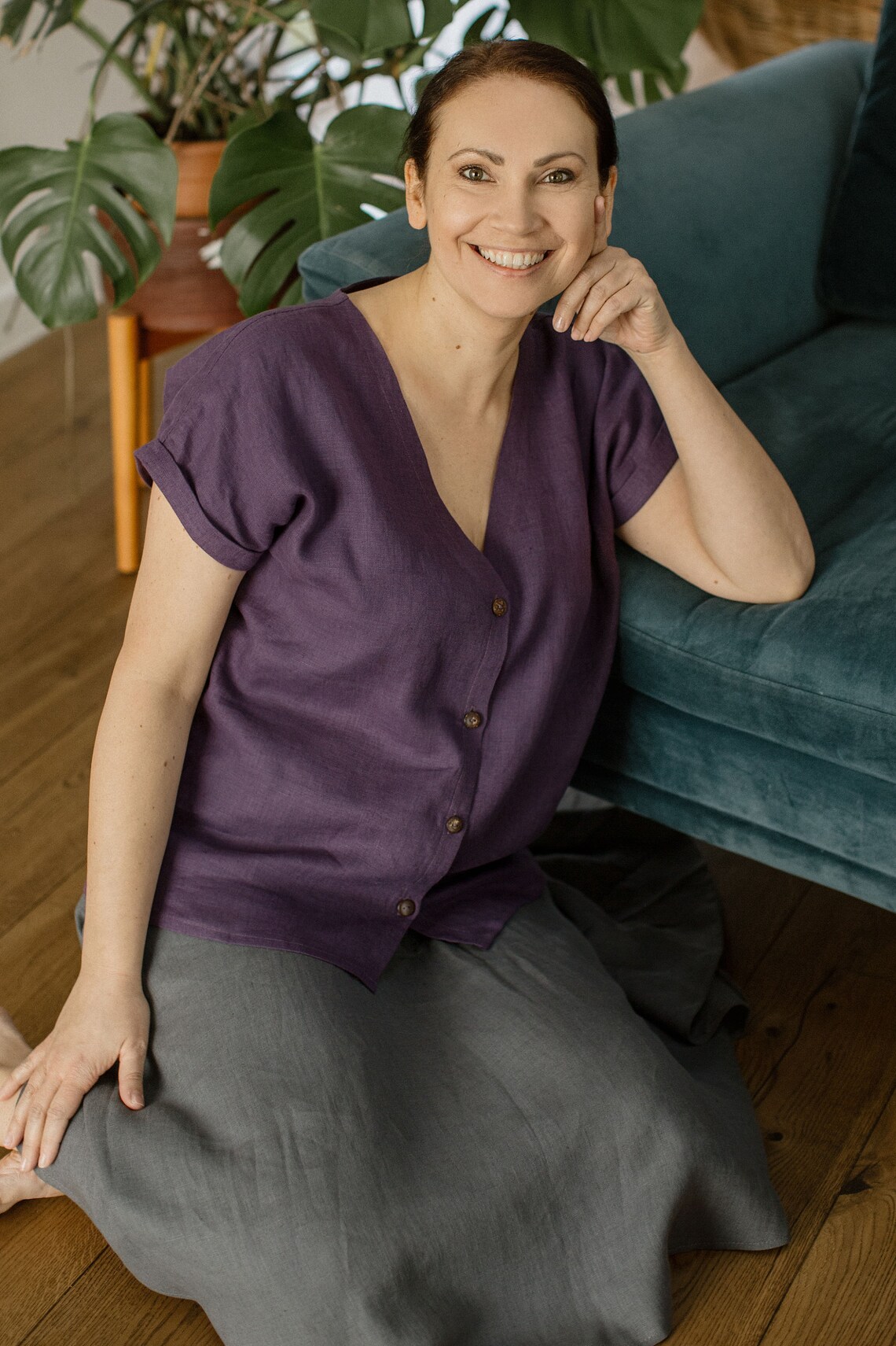 Women Button up Shirt PDF Sewing Pattern Instand Download Etsy