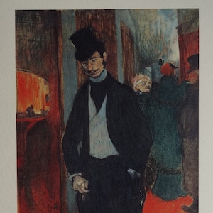 Fine Art Deco Post impressionist limited edition print, Henri de Toulouse-Lautrec, signed & numbered