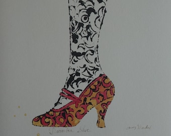 Andy Warhol “six Shoes” Limited Edition Lithograph Print, Plate