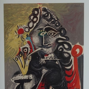 Fine Cubist limited edition print - musketeer, Pablo Picasso, hand signed & stamped
