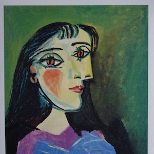 Fine Cubist edition print - portrait of a woman, Pablo Picasso, signed & stamped