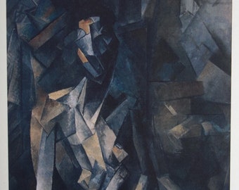 Fine Cubist limited edition print - Cubism period portrait - femme, Pablo Picasso, signed & stamped