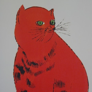 Fine Pop Art limitierte Auflage - Illustration - Katze, Andy Warhol, signiert, nummeriert & gestempelt mit Nachlassstempel
