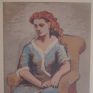 Fine Cubist limited edition print - Blue period portrait of a woman, Pablo Picasso, signed & numbered