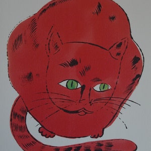 Fine Pop Art limitierte Auflage - Illustration - Katze, Andy Warhol, signiert, nummeriert & gestempelt mit Nachlassstempel
