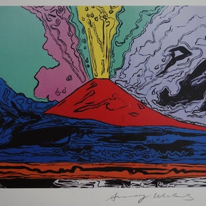 Fine Pop Art limited edition print – Vesuvius, Andy Warhol, signed & numbered – Estate stamp