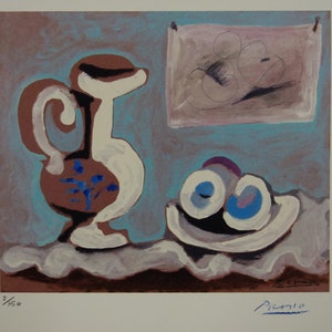 Fine Cubist limited edition print – still life, Pablo Picasso, signed & numbered