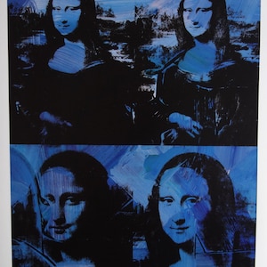 Impressão de edição limitada Fine Pop Art – Mona Lisa, Andy Warhol, selo assinado
