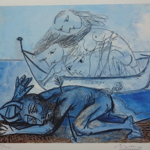 Fine Cubist limited edition print - mythology, Pablo Picasso, hand signed & stamped