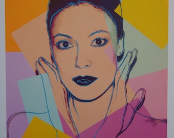 Fine Pop Art limited edition print – Celebrity portrait series, Andy Warhol, signed & stamped