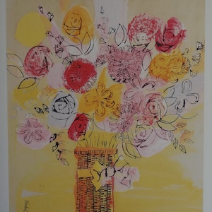 Fine Pop Art limited edition print - illustration - flowers, Andy Warhol, signed & numbered