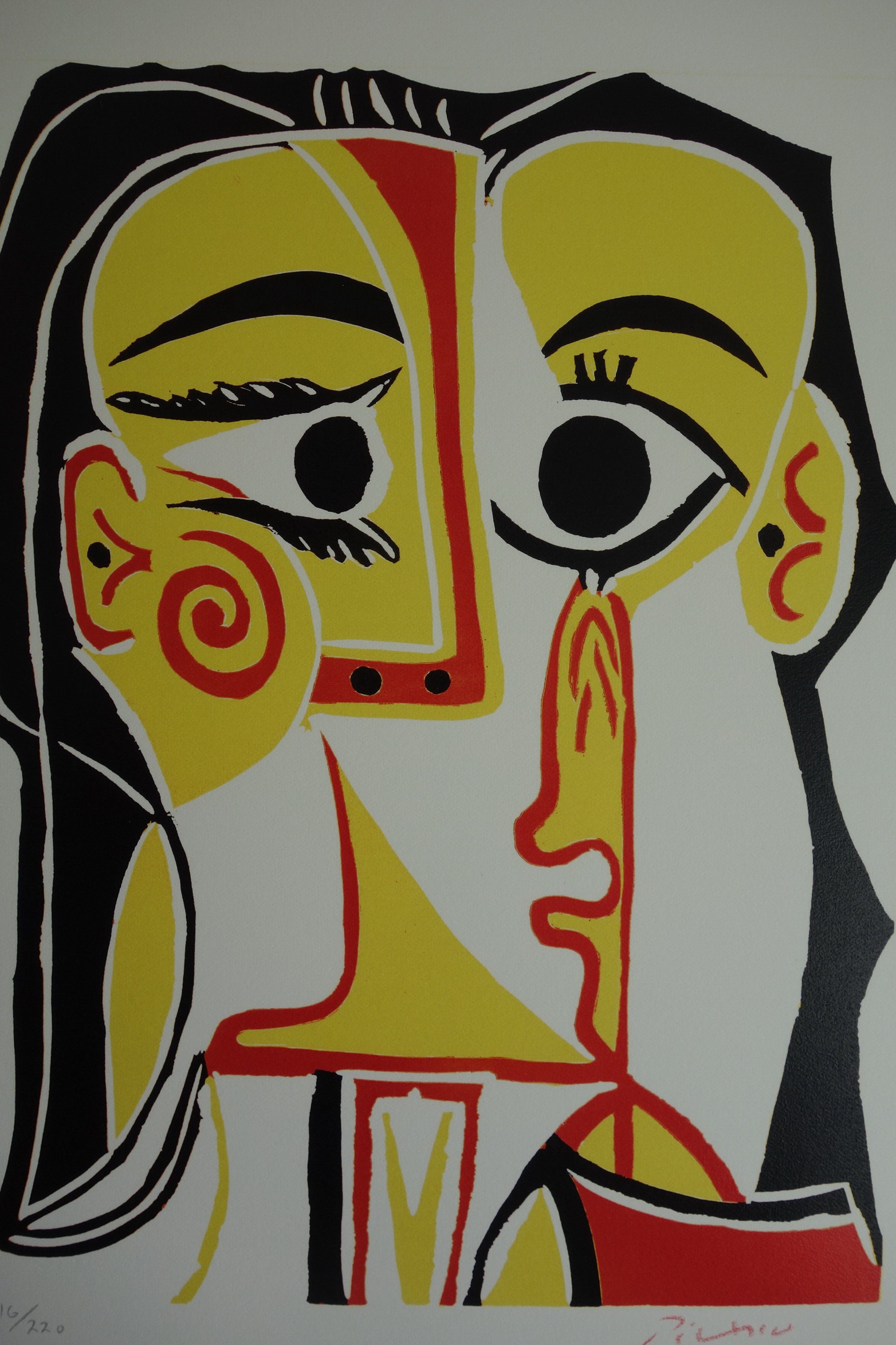 Fine Cubist Limited Edition Print - Buste De Femme, Pablo Picasso