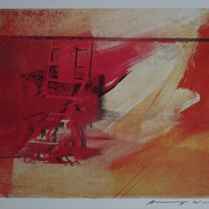 Fine Pop Art limited edition print – Electric chair series, Andy Warhol, signed & numbered
