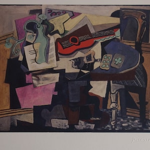 Fine Cubist limited edition print – still life, Pablo Picasso, signed & numbered