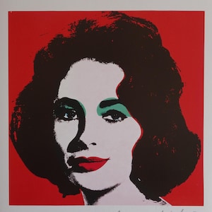 Impression Fine Pop Art en édition limitée – Elizabeth Taylor, Andy Warhol, signée et numérotée