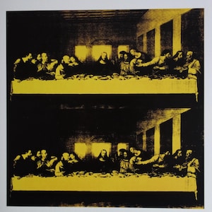 Fine Pop Art limited edition print – Last supper, Andy Warhol, stamp signed