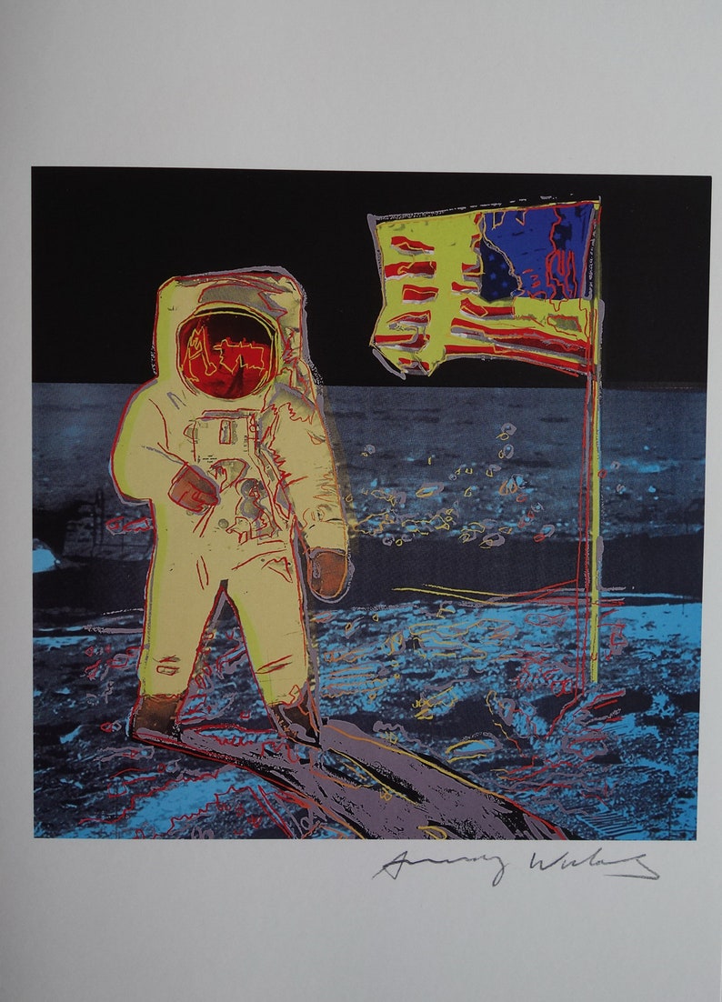 Fine Pop Art Limited Edition Print – Astronaut, Andy Warhol, Signed ...