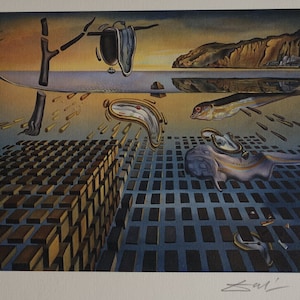 Fine Surrealist limited edition print, Soft watch, Salvador Dali, signed & numbered in pencil