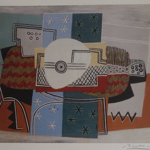 Feiner kubistischer Druck in limitierter Auflage – Stillleben, Pablo Picasso, signiert & nummeriert